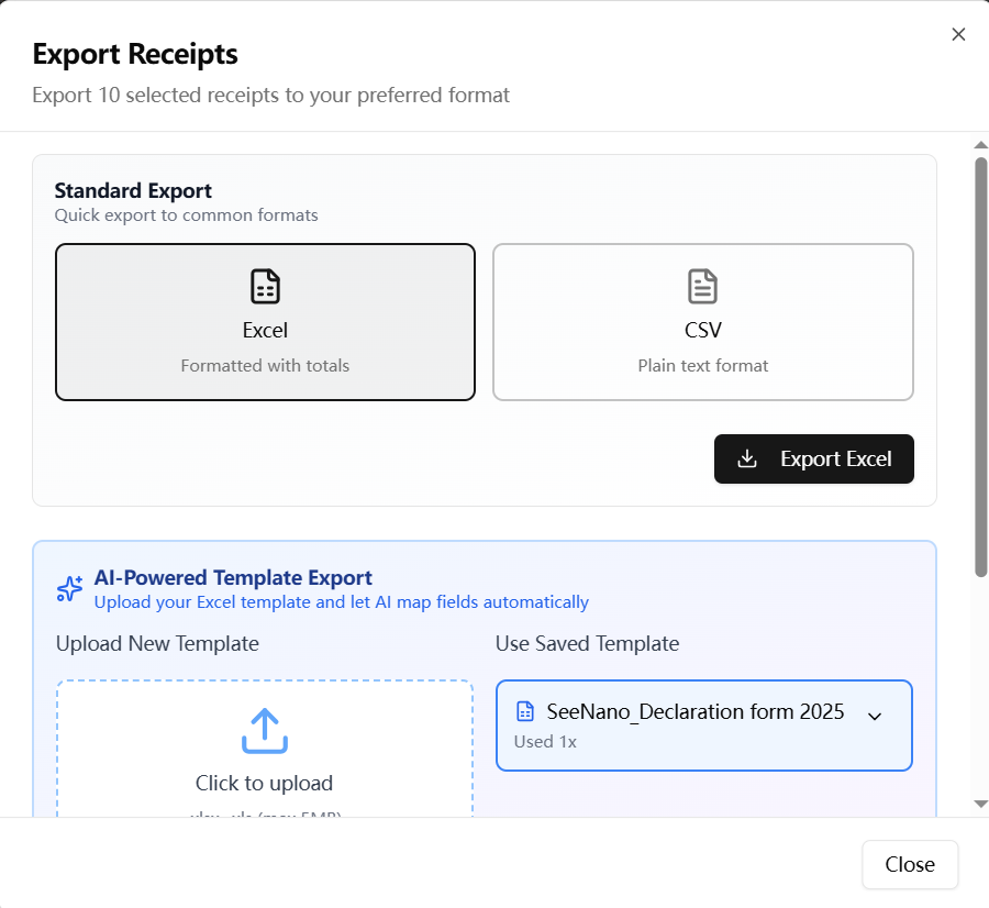 ReceiptSort screenshot 1