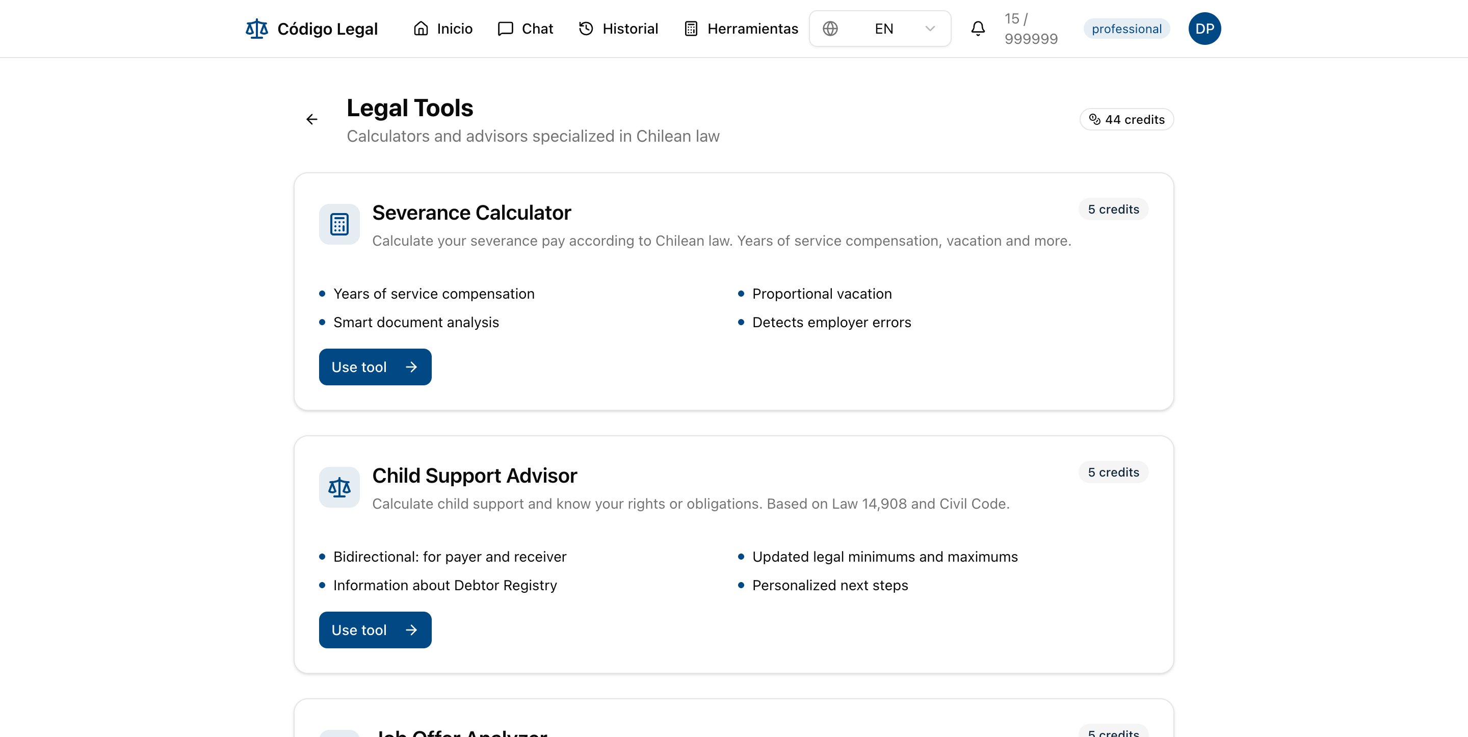 Código Legal Chile screenshot 4