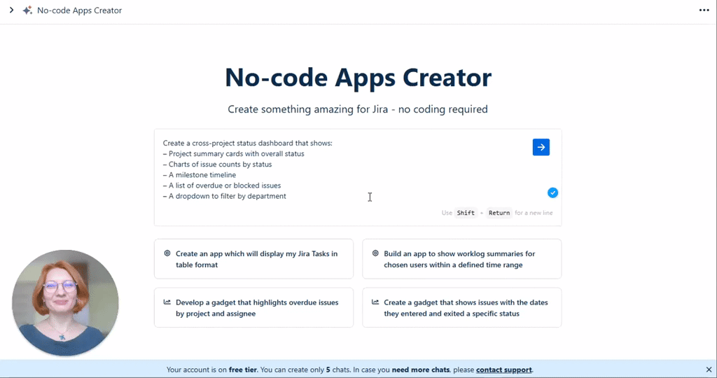 No-Code Apps Creator for Jira AI-Powered screenshot 1