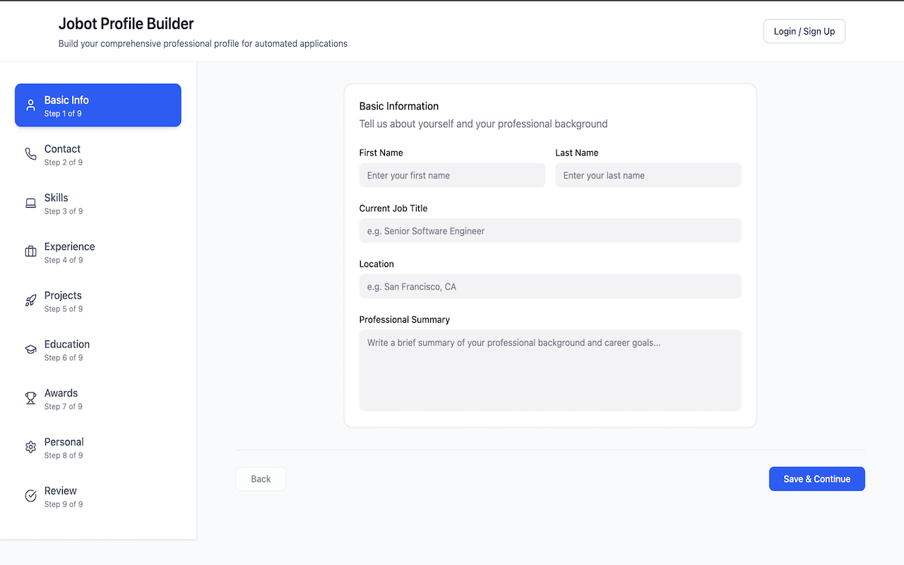 JoBot - Job Autofill & Tracker screenshot 2