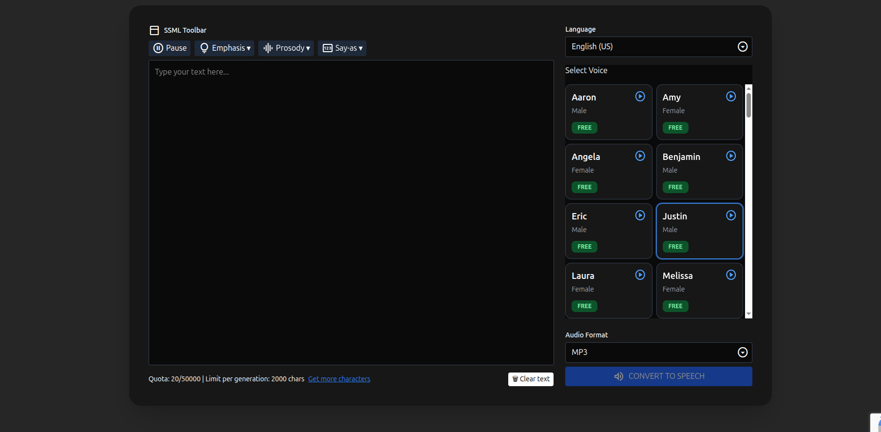 TTSForge AI Voice Generator screenshot 3