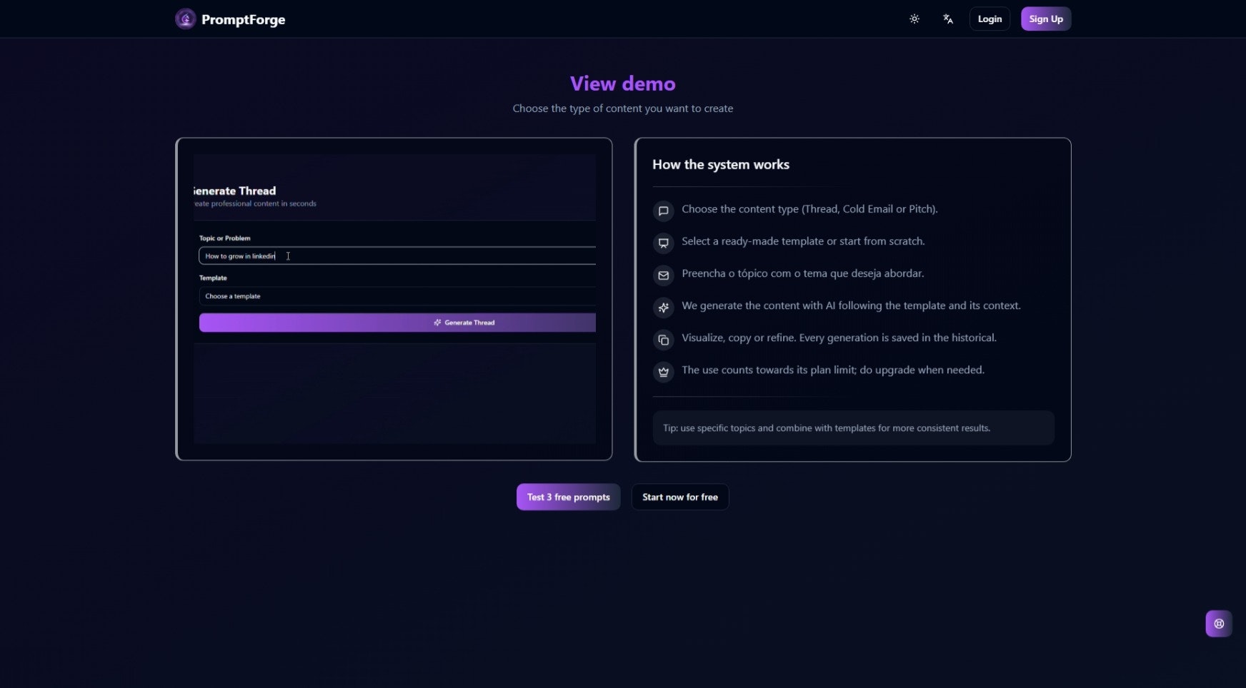 Prompt Forge screenshot 3