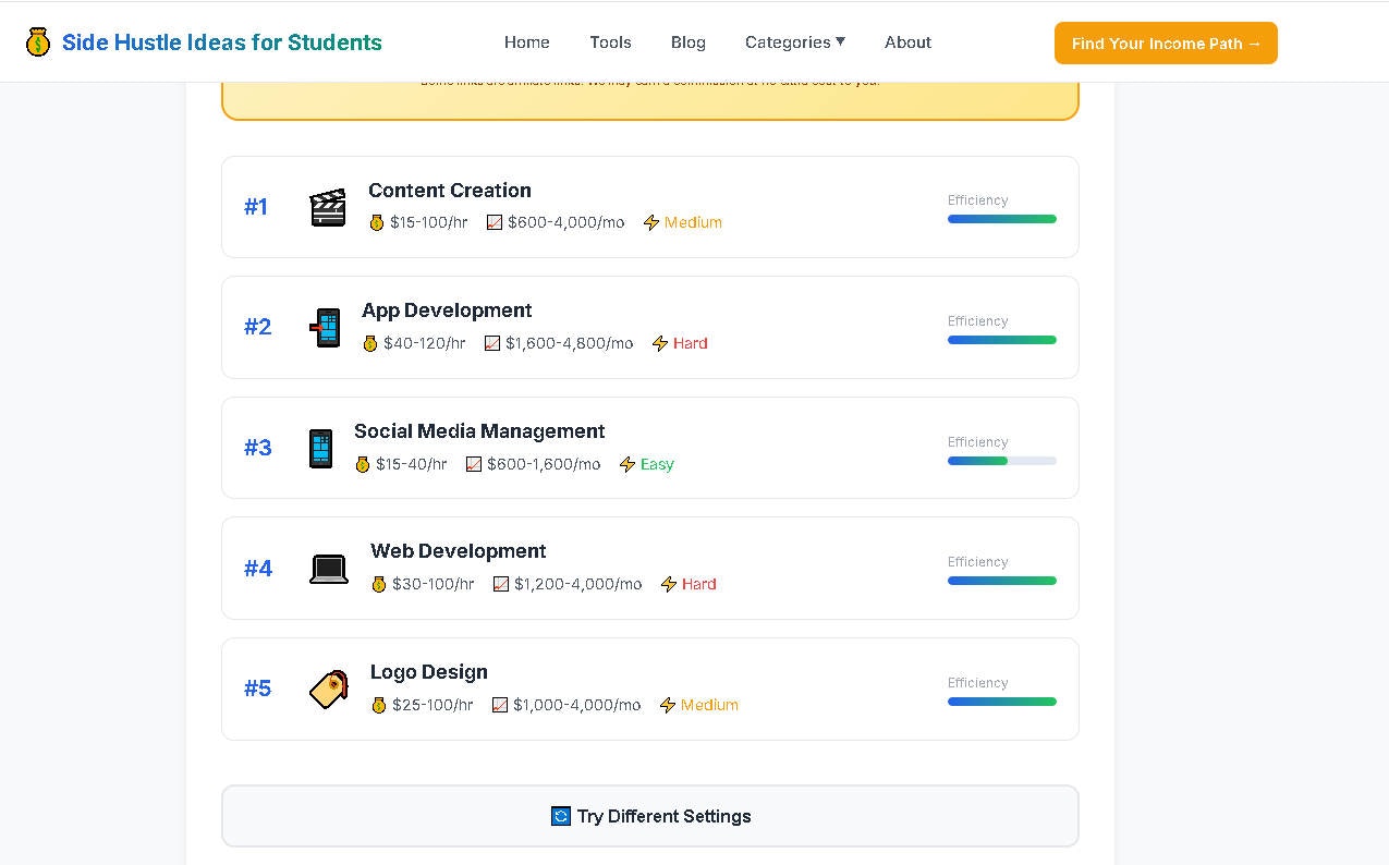 Side Hustle Ideas for Students screenshot 7