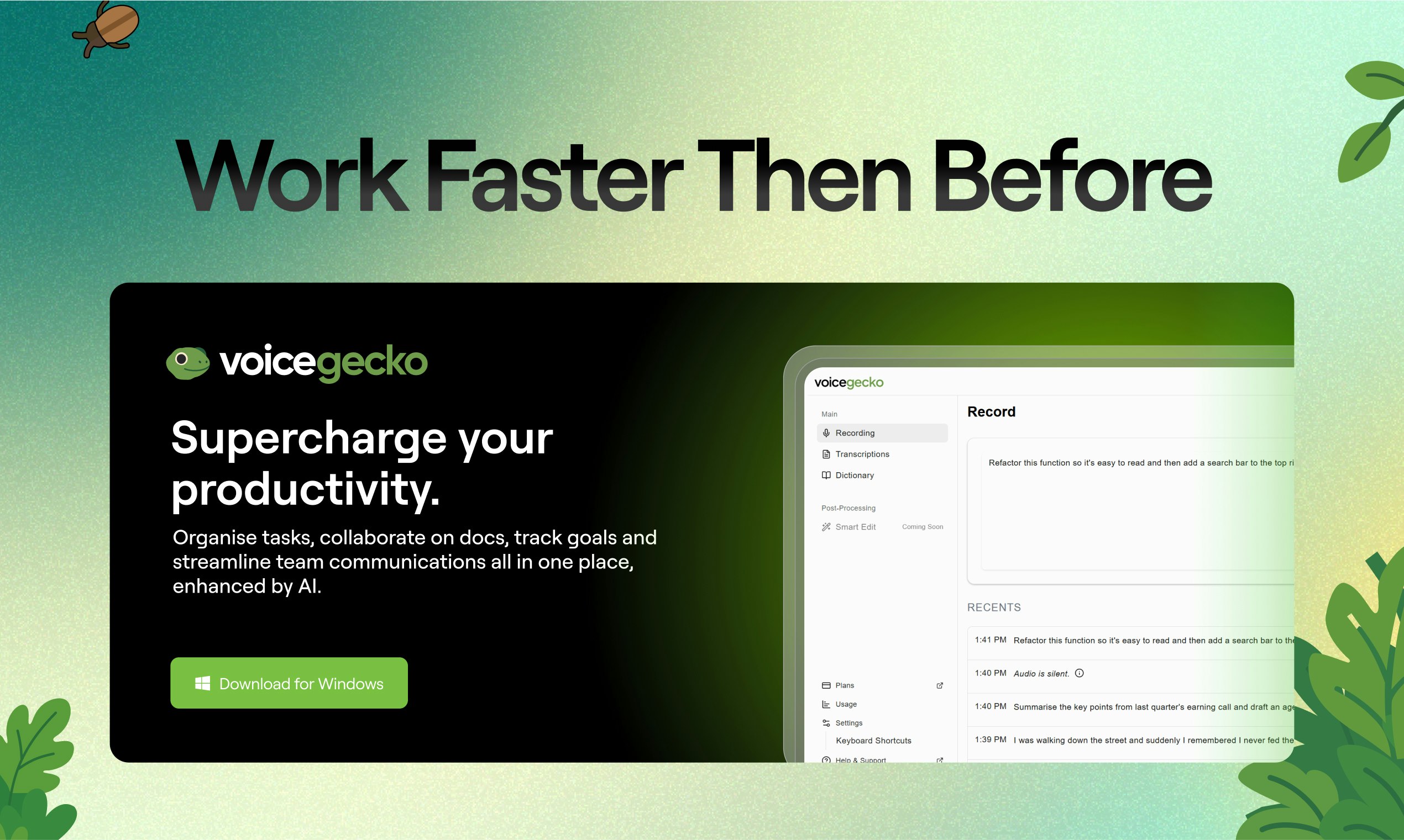 Voice Gecko screenshot 4