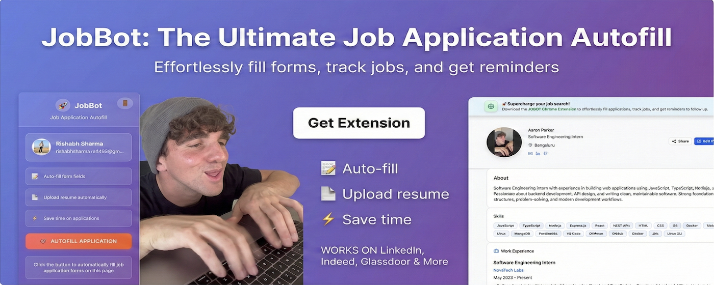 JoBot - Job Autofill & Tracker screenshot 6