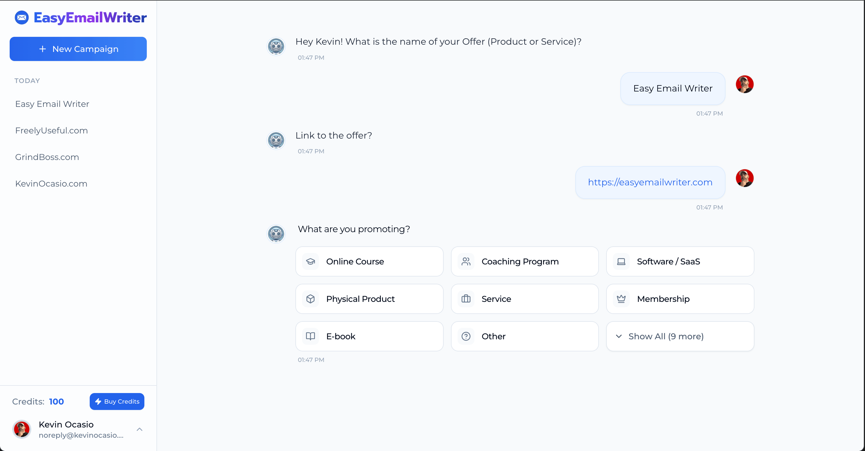 Easy Email Writer screenshot 1