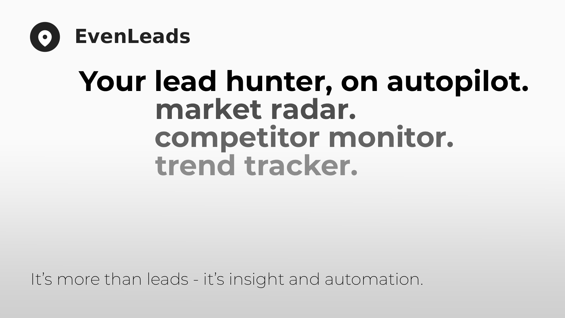 EvenLeads screenshot 1