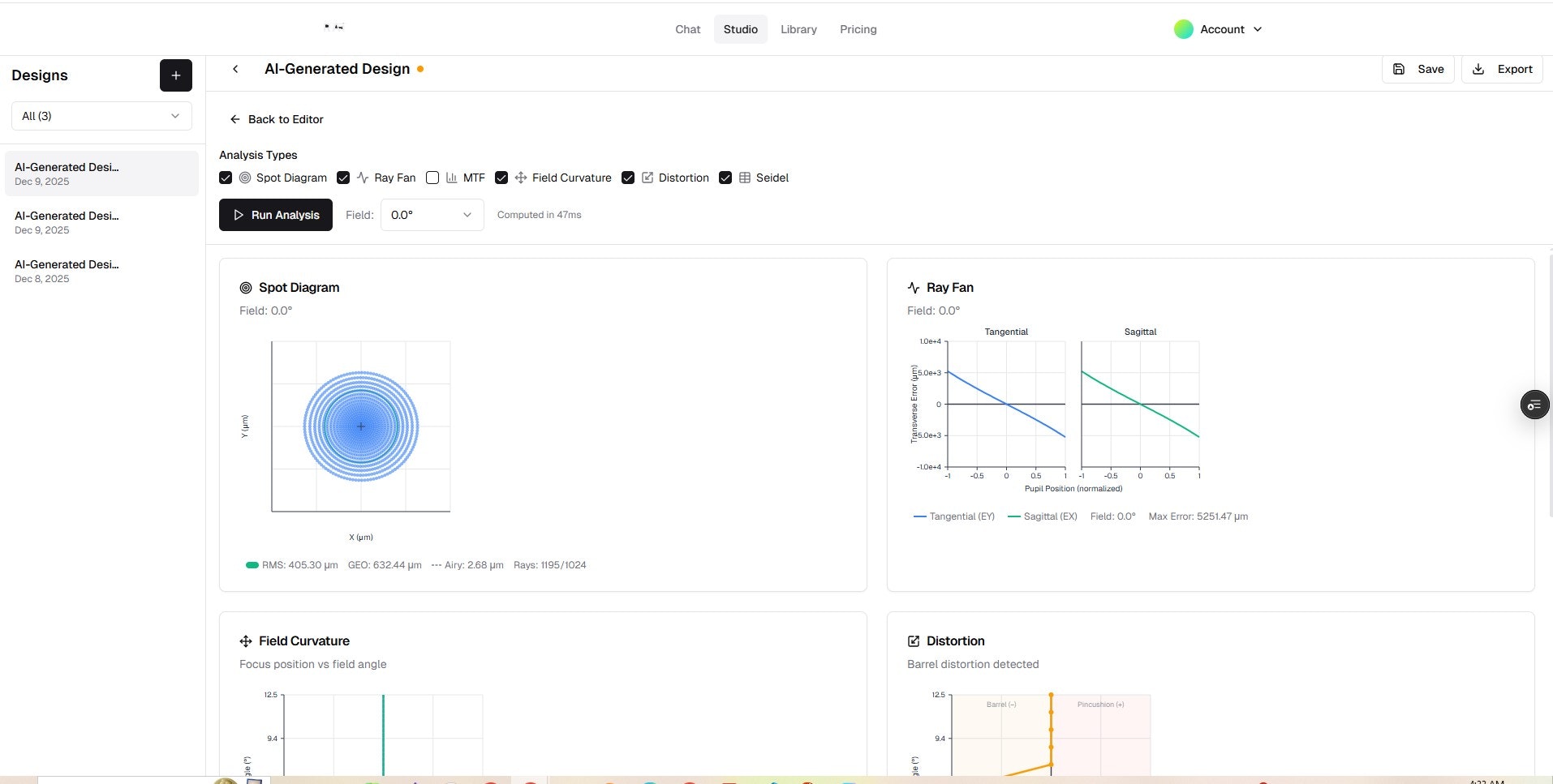 rAI Optics screenshot 3