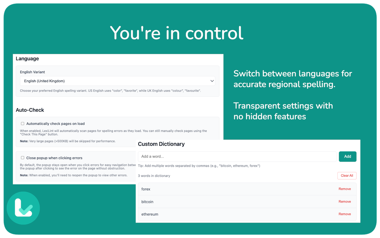 LexiLint screenshot 5