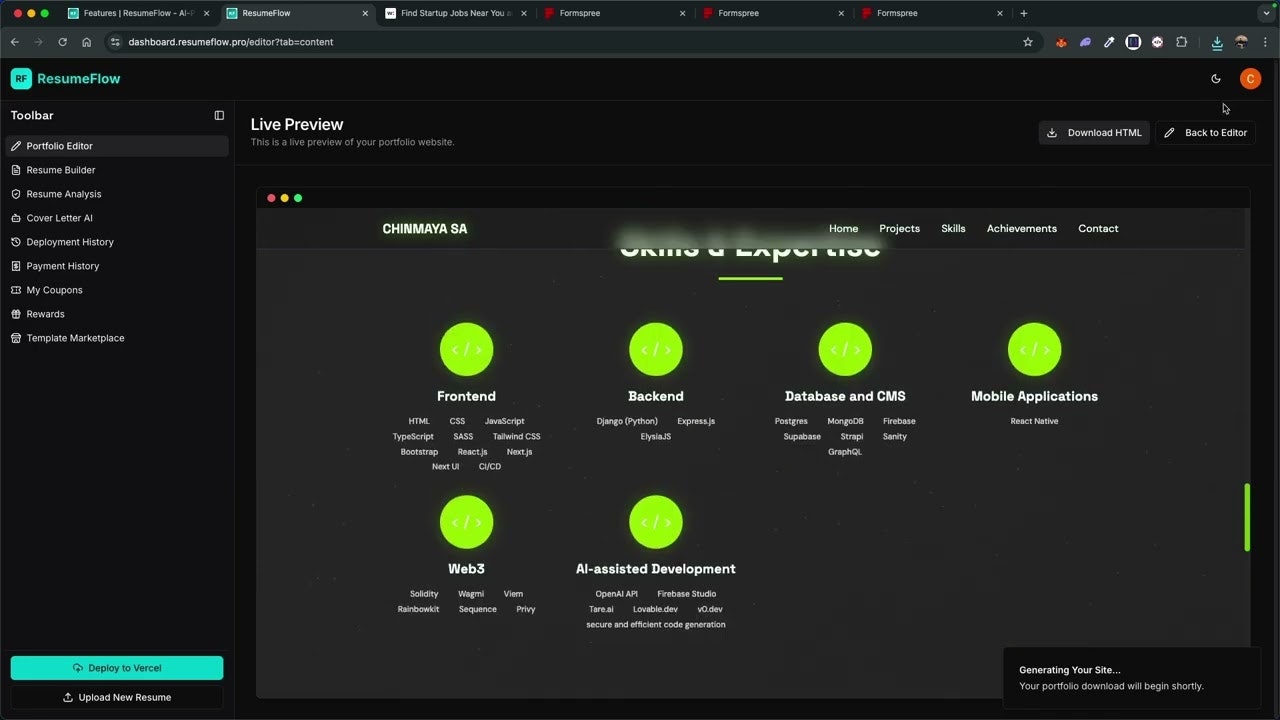 ResumeFlow screenshot 2
