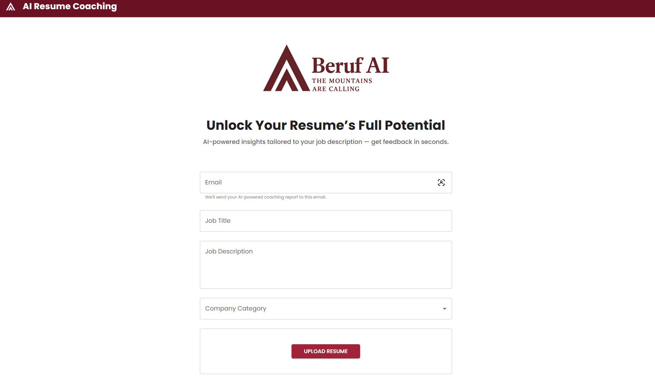 Beruf AI Resume Coaching screenshot 2