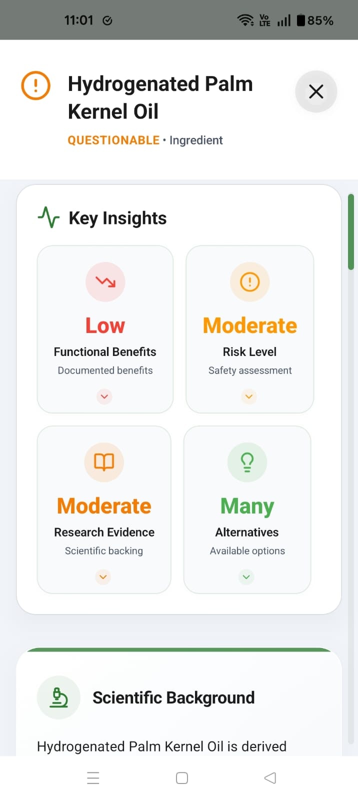 Labelynx - Ingredient Analyzer screenshot 9