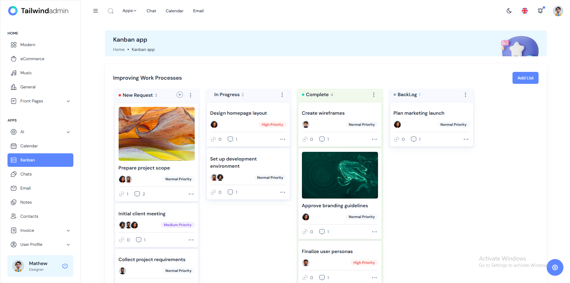 Tailwind Admin screenshot 9