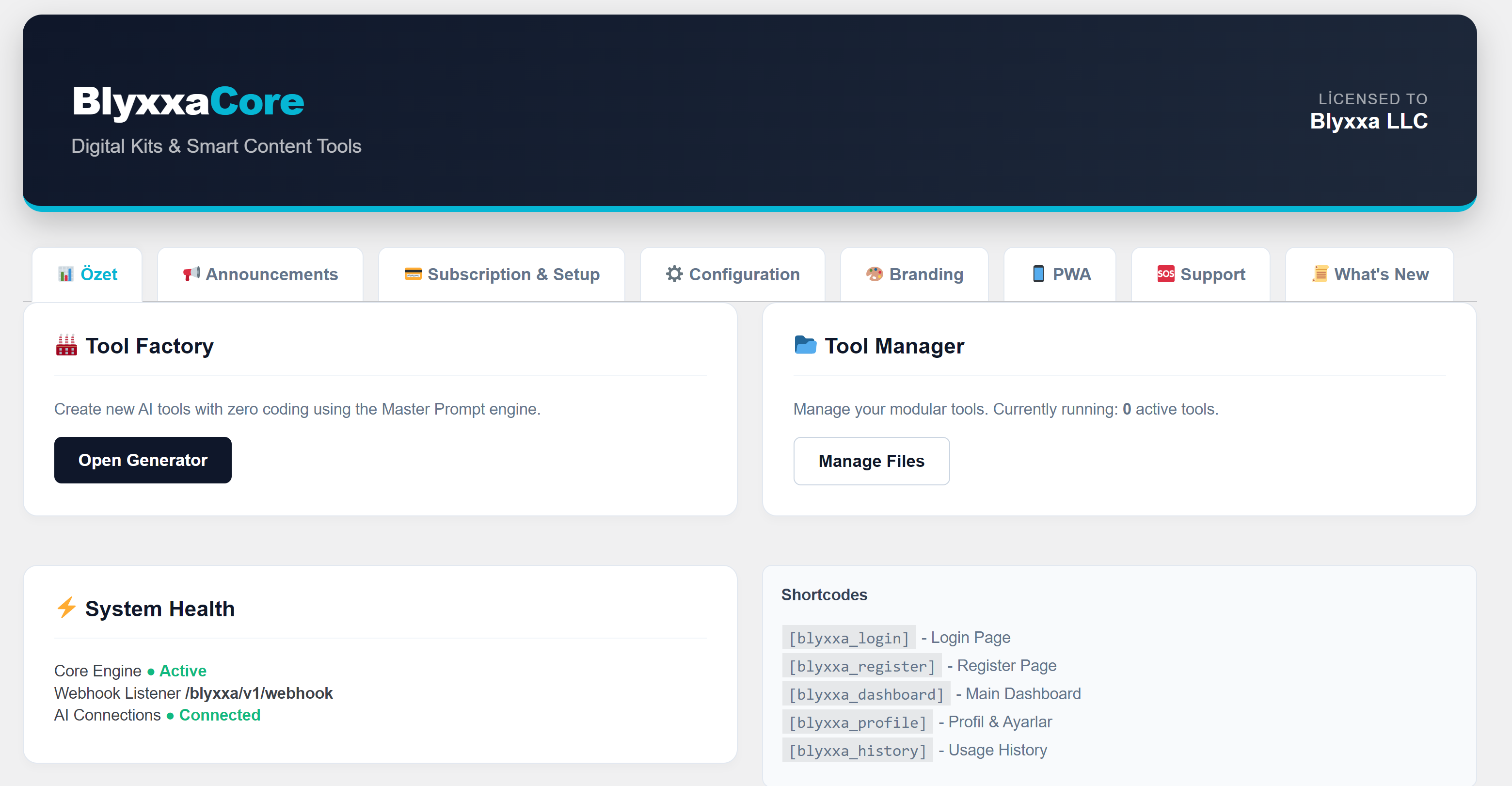 Blyxxa SaaS Engine screenshot 9