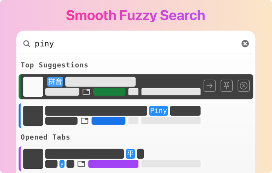 Blazwitcher: Fuzzy Search & AI Grouping screenshot 1