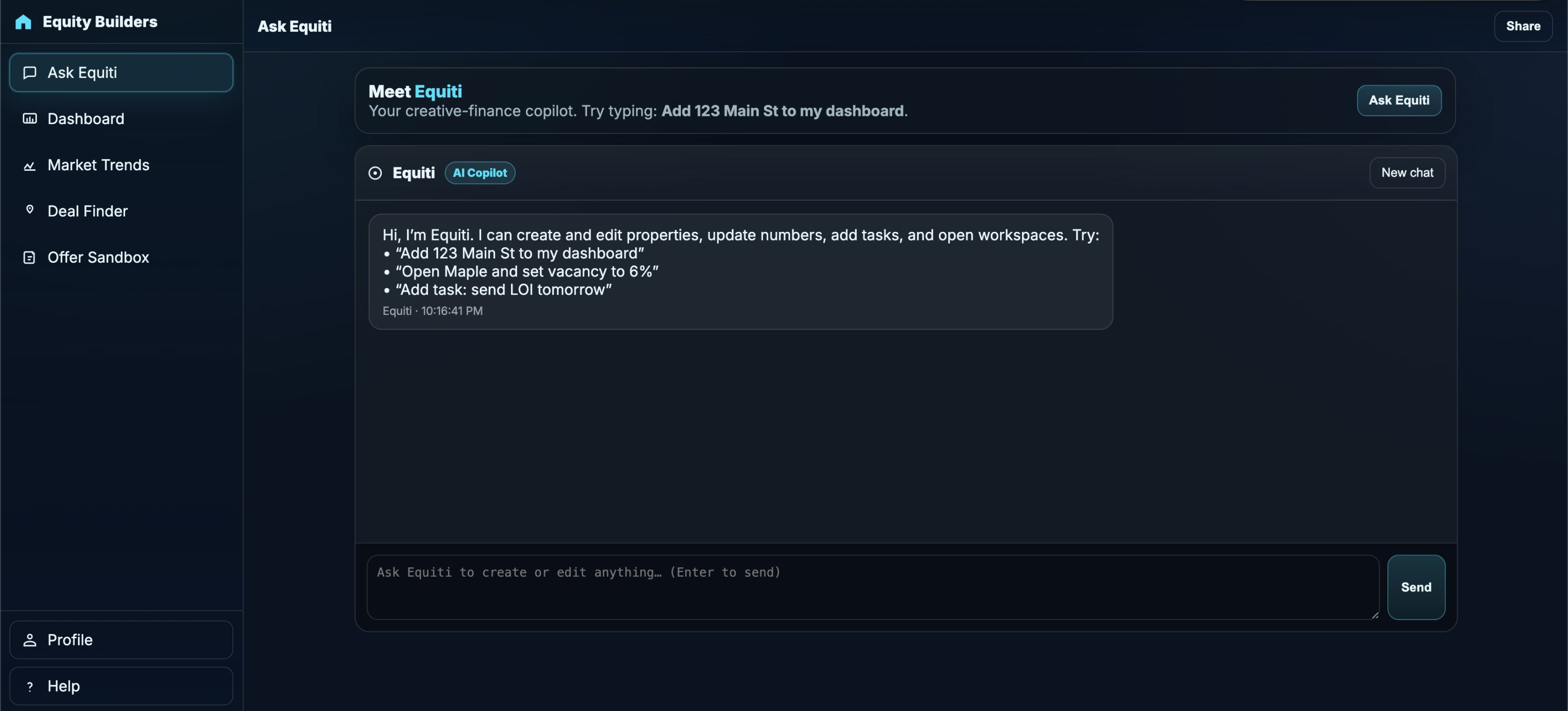 EquityBuilder.io screenshot 1