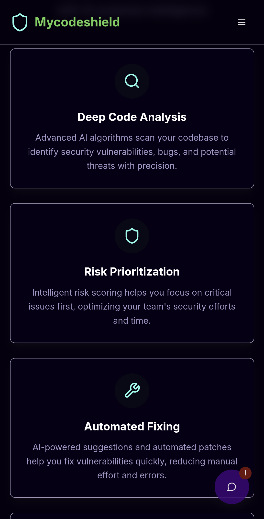 Mycodeshield screenshot 1