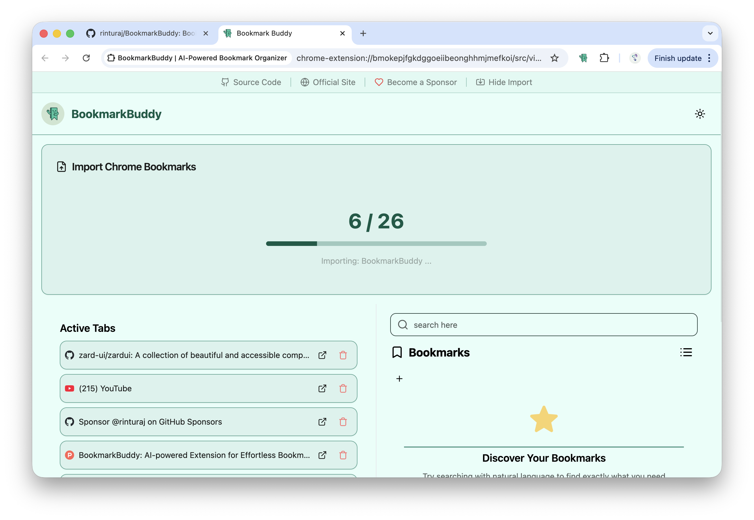 BookmarkBuddy screenshot 1