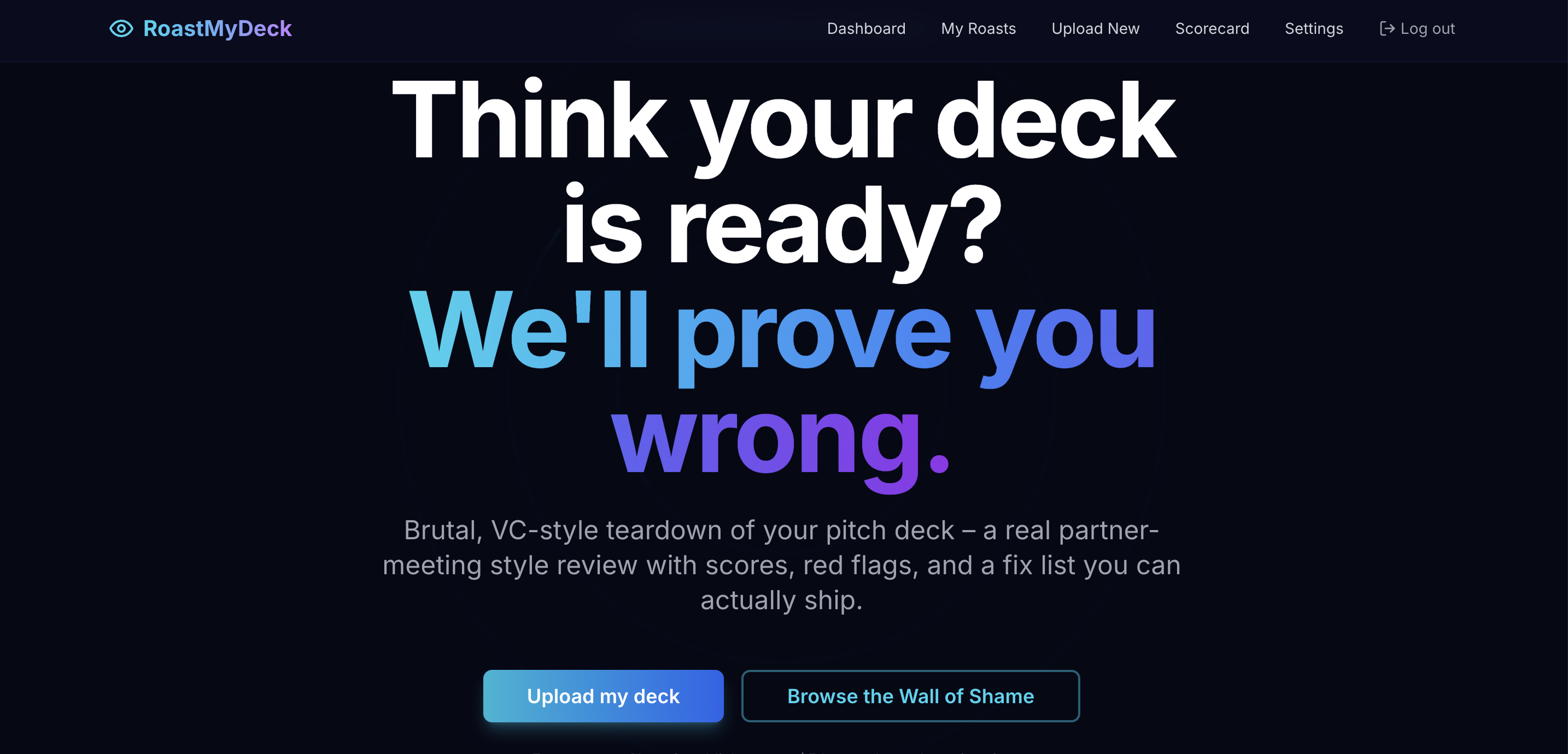 RoastMyDeck screenshot 1