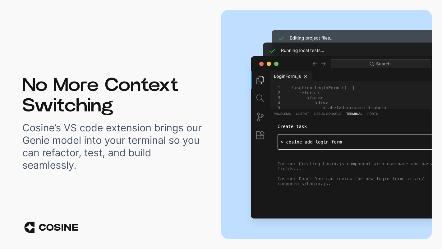 Cosine VS Code Extension screenshot 4