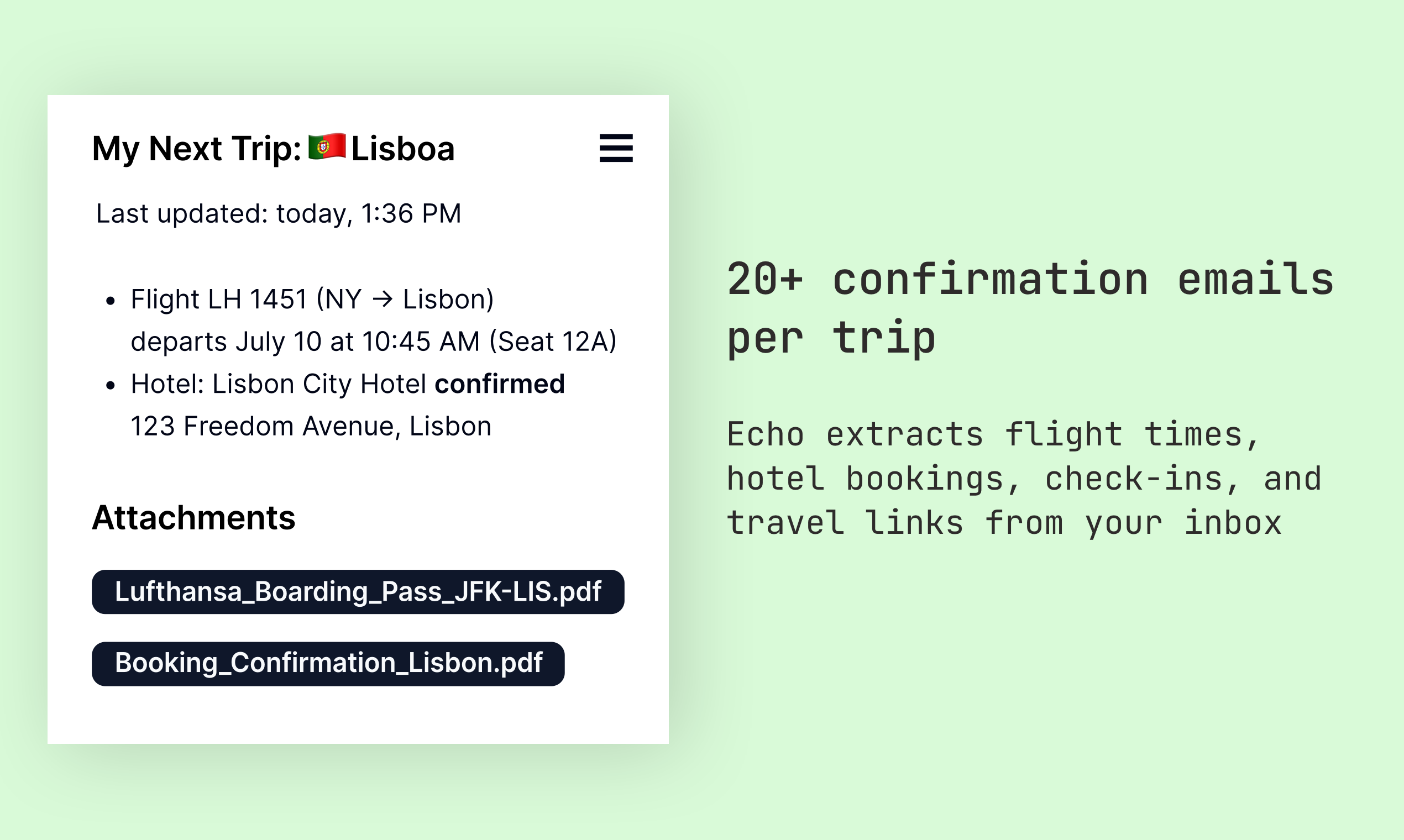 echo screenshot 3