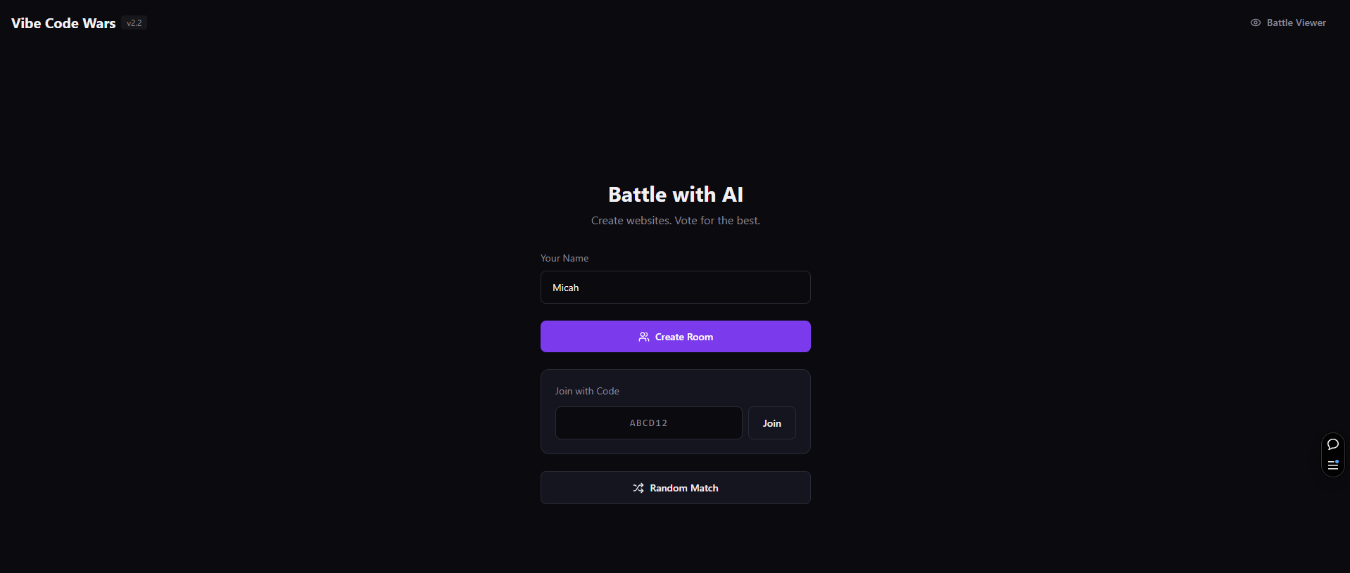 Vibe Code Wars screenshot 1