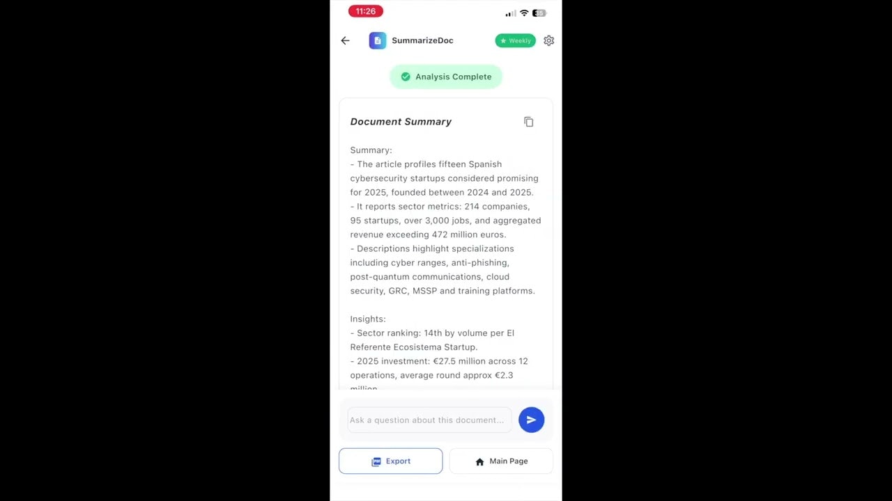 SummarizeDoc: AI Summary & Chat screenshot 1