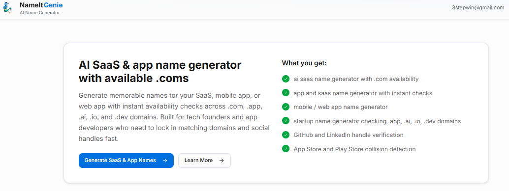 NameItGenie.ai screenshot 4