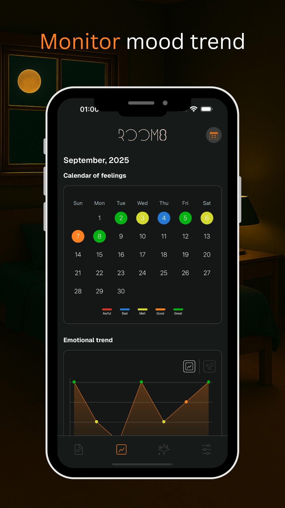 Room8: AI Mood Tracker screenshot 2
