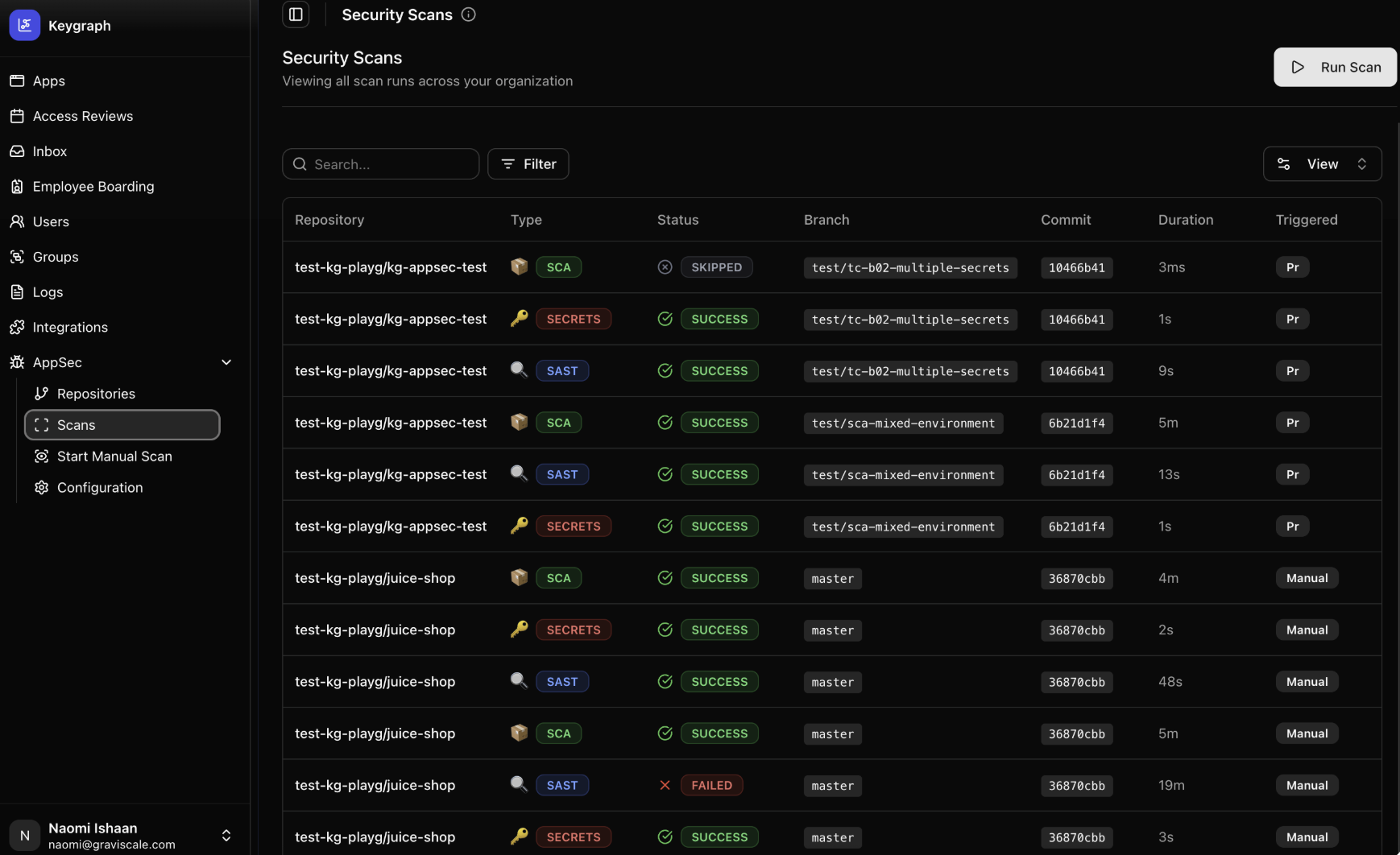 Keygraph screenshot 2