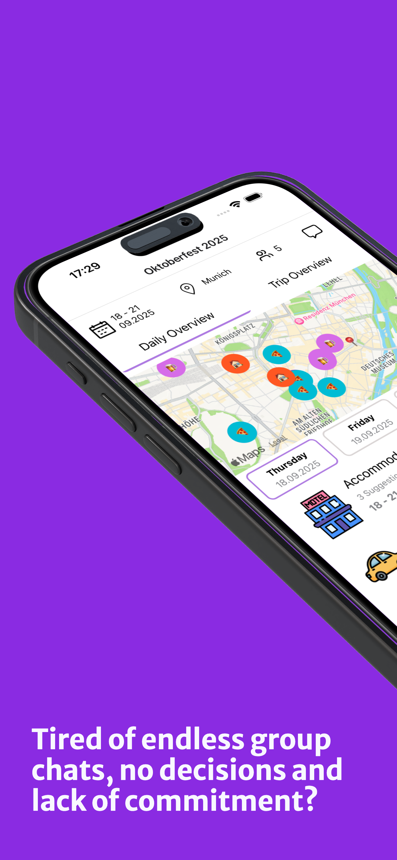 FlowTrip - AI Group Trip Planner App screenshot