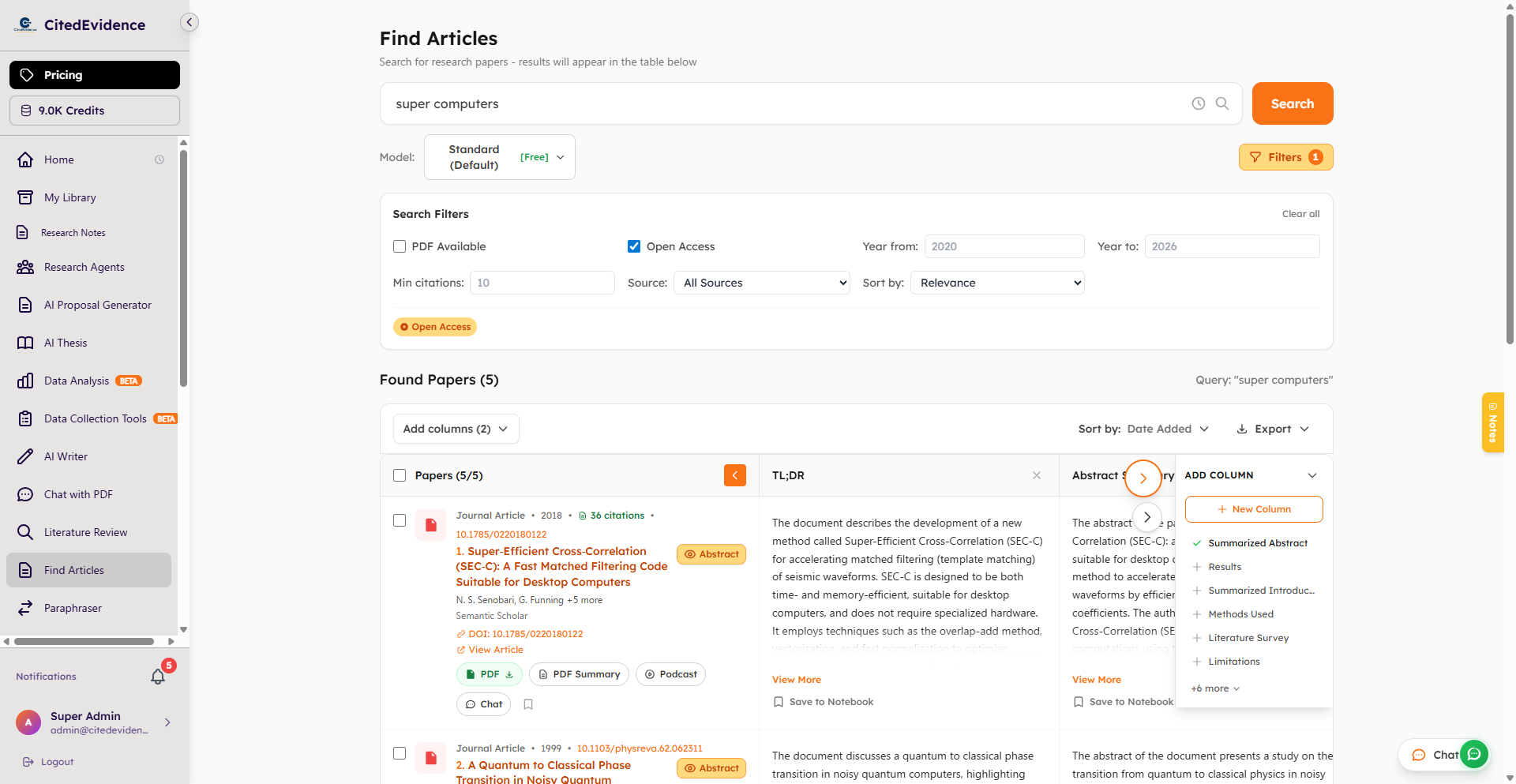 Cited Evidence screenshot 5