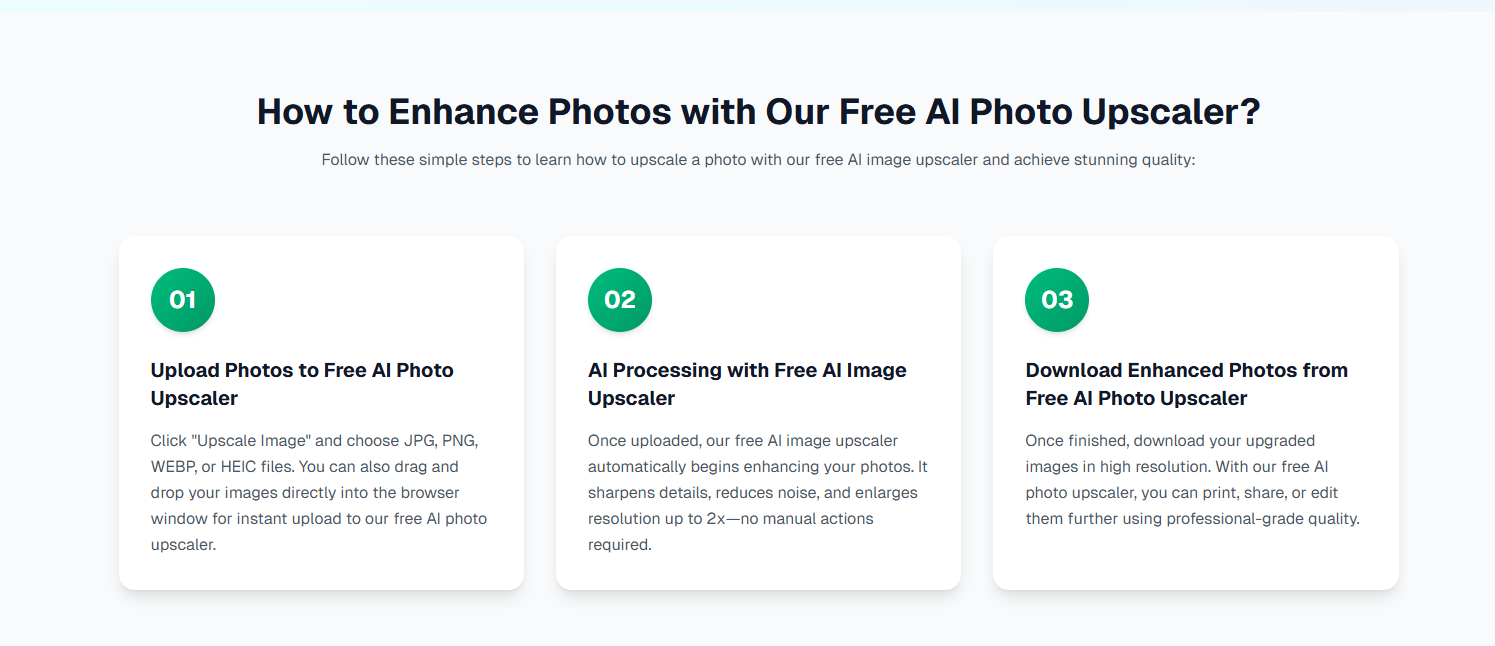 Free AI Photo Upscaler screenshot 2