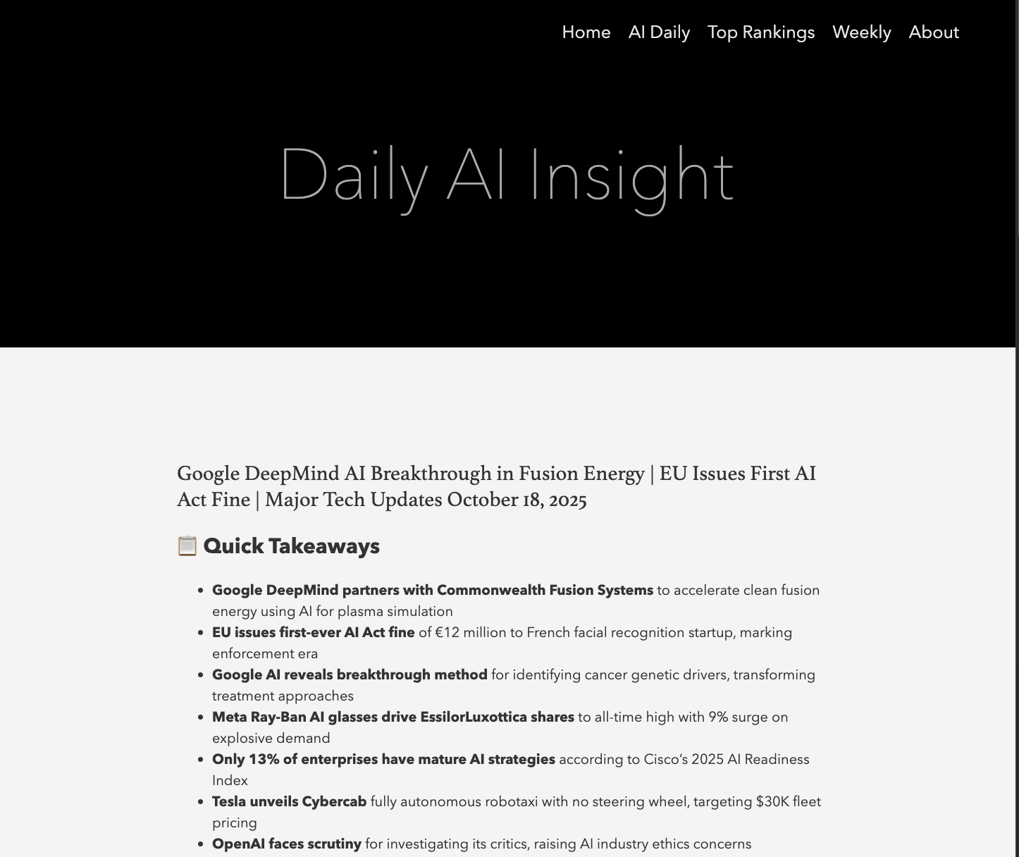 Daily AI Insight screenshot 1