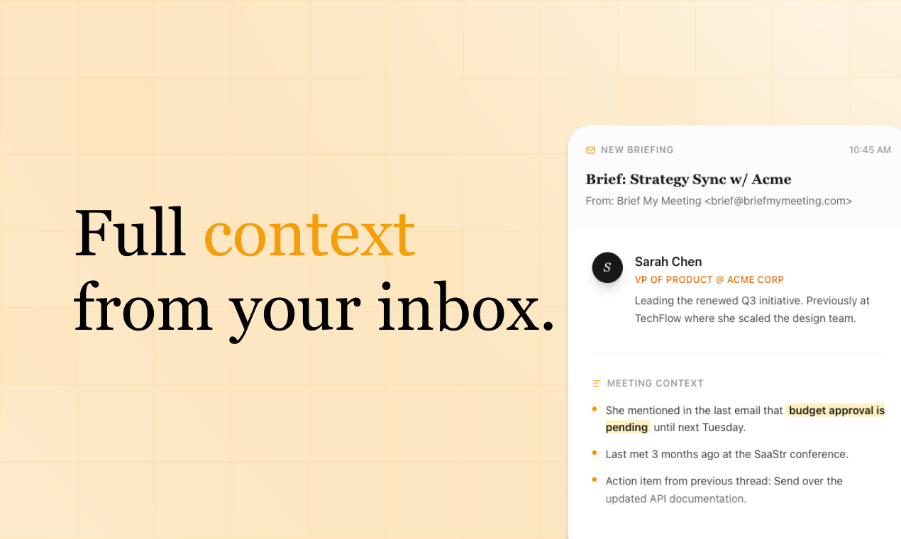 Brief My Meeting screenshot 4