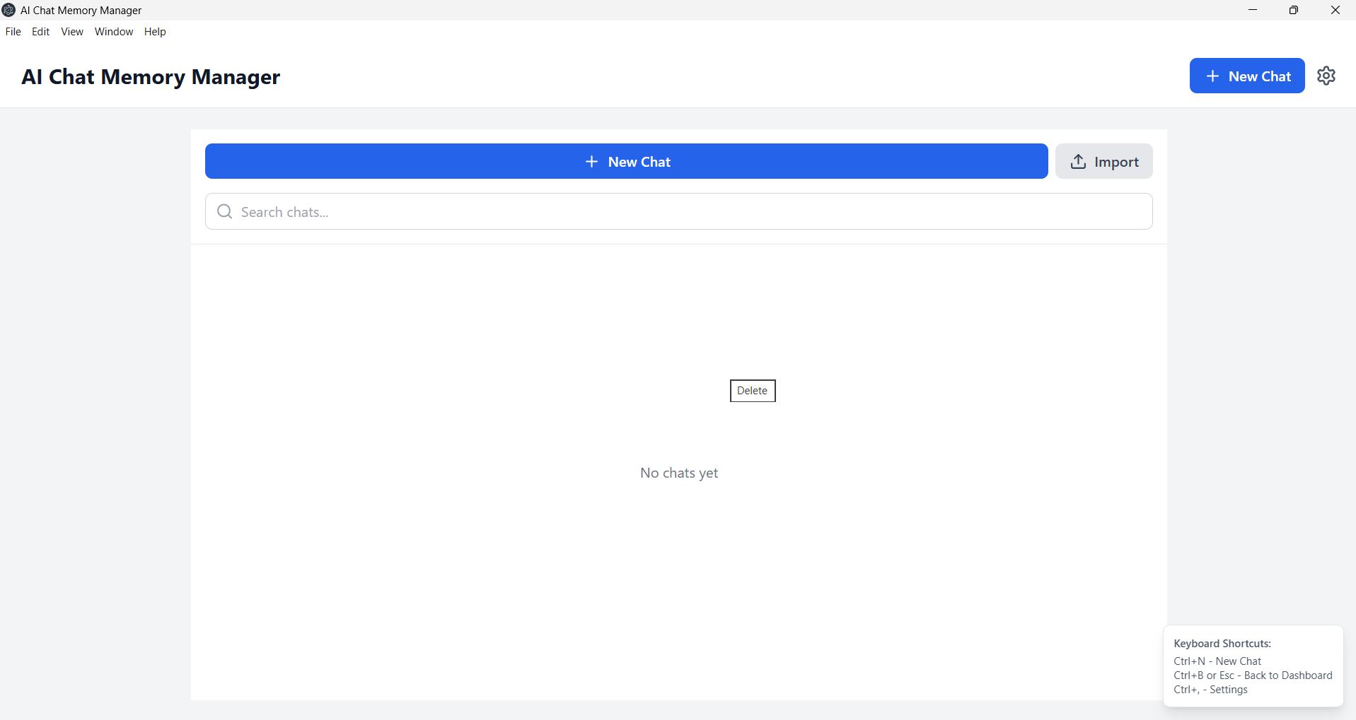 Chat Memory Manager screenshot 5
