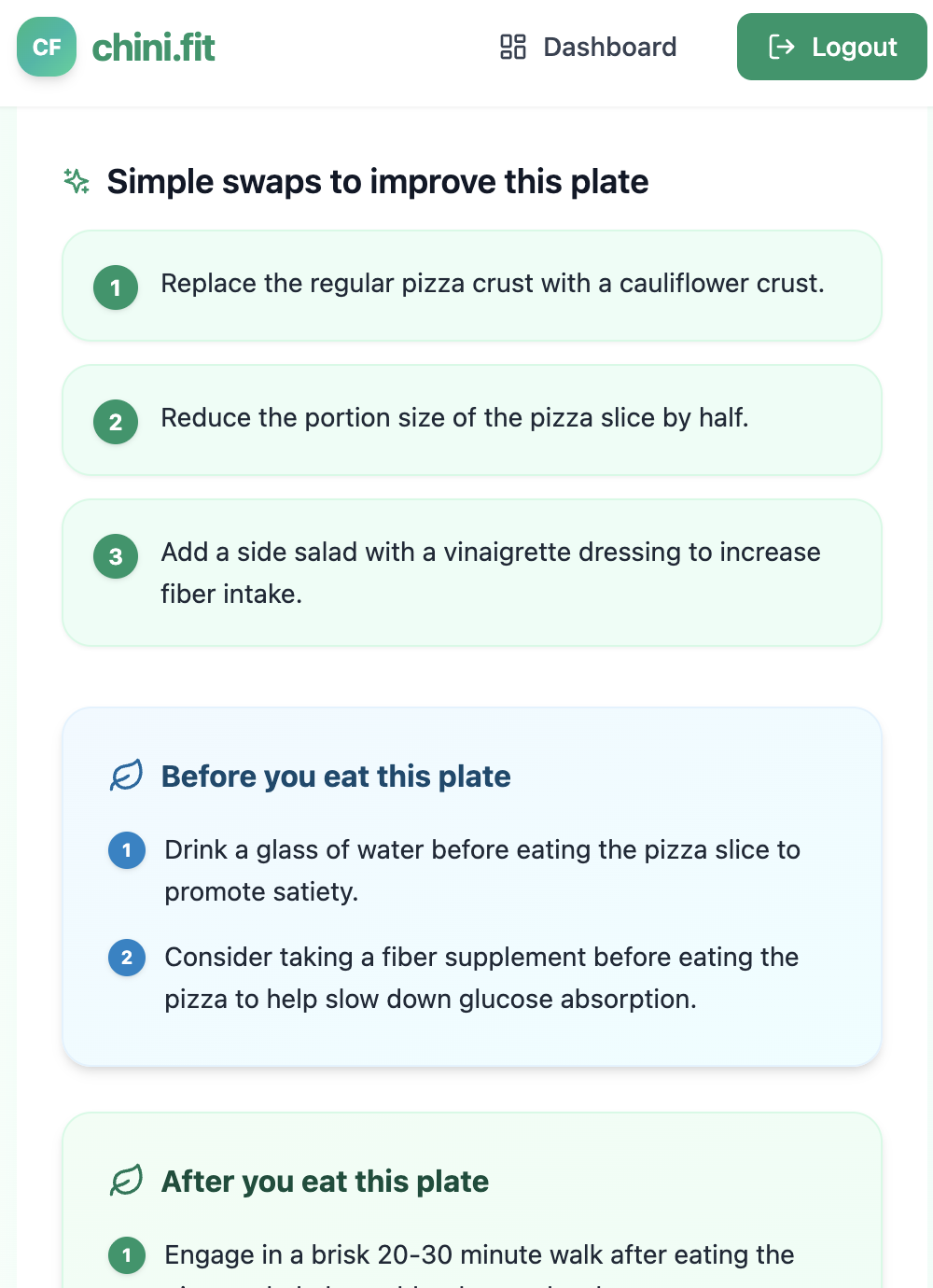 Chini.Fit - Find Hidden Sugar in Meals screenshot 9