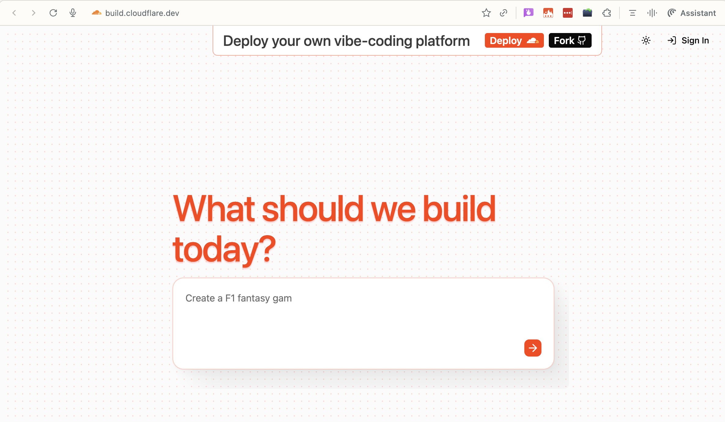 VibeSDK by CloudFlare  screenshot 1