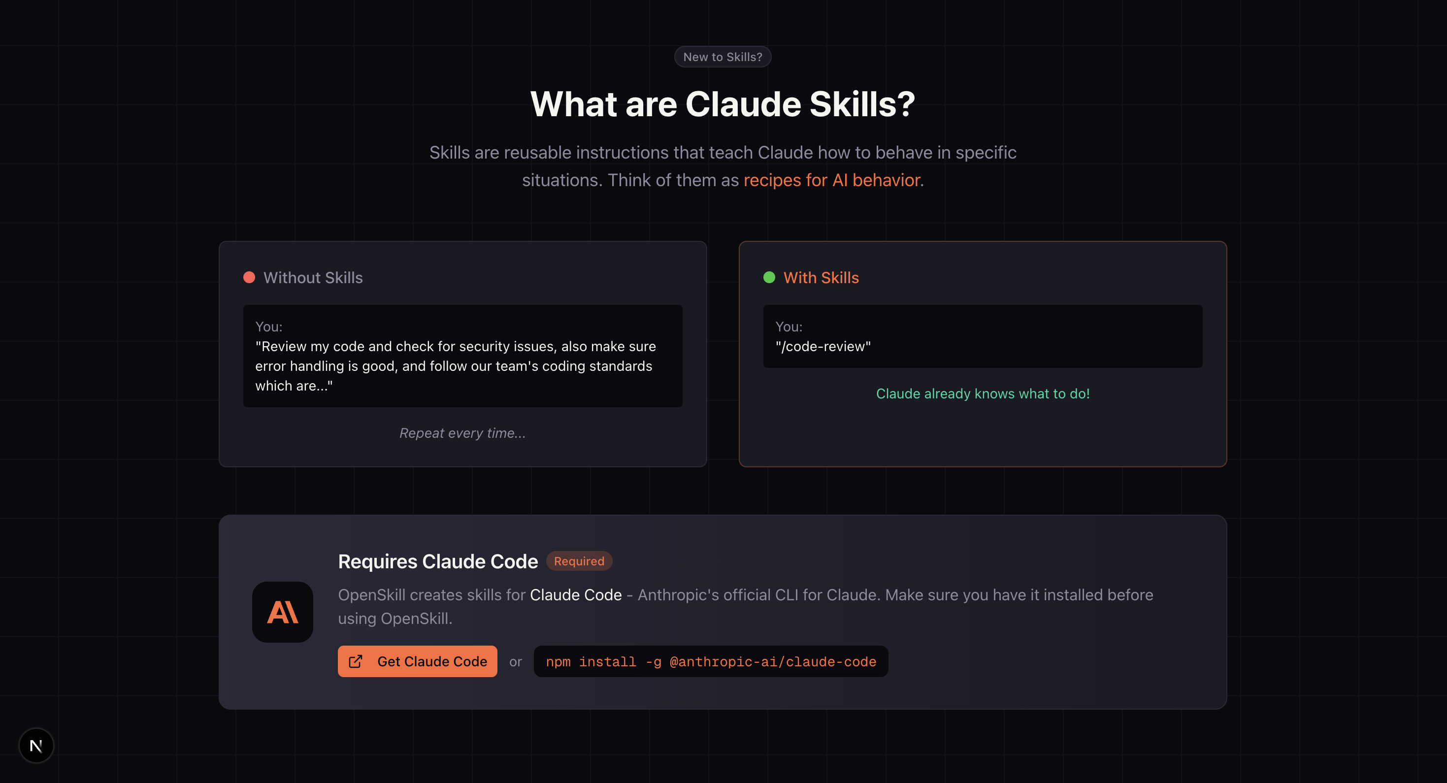 OpenSkill screenshot 2