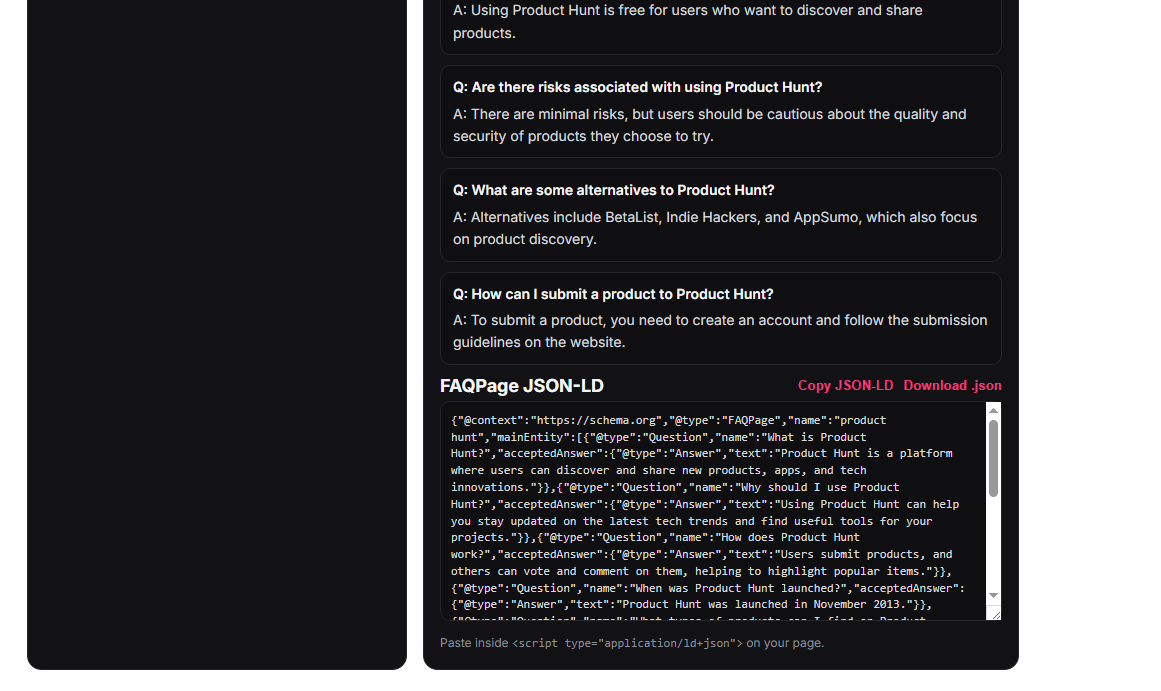 LLM Optimized FAQ Generator (AI SEO) screenshot 3