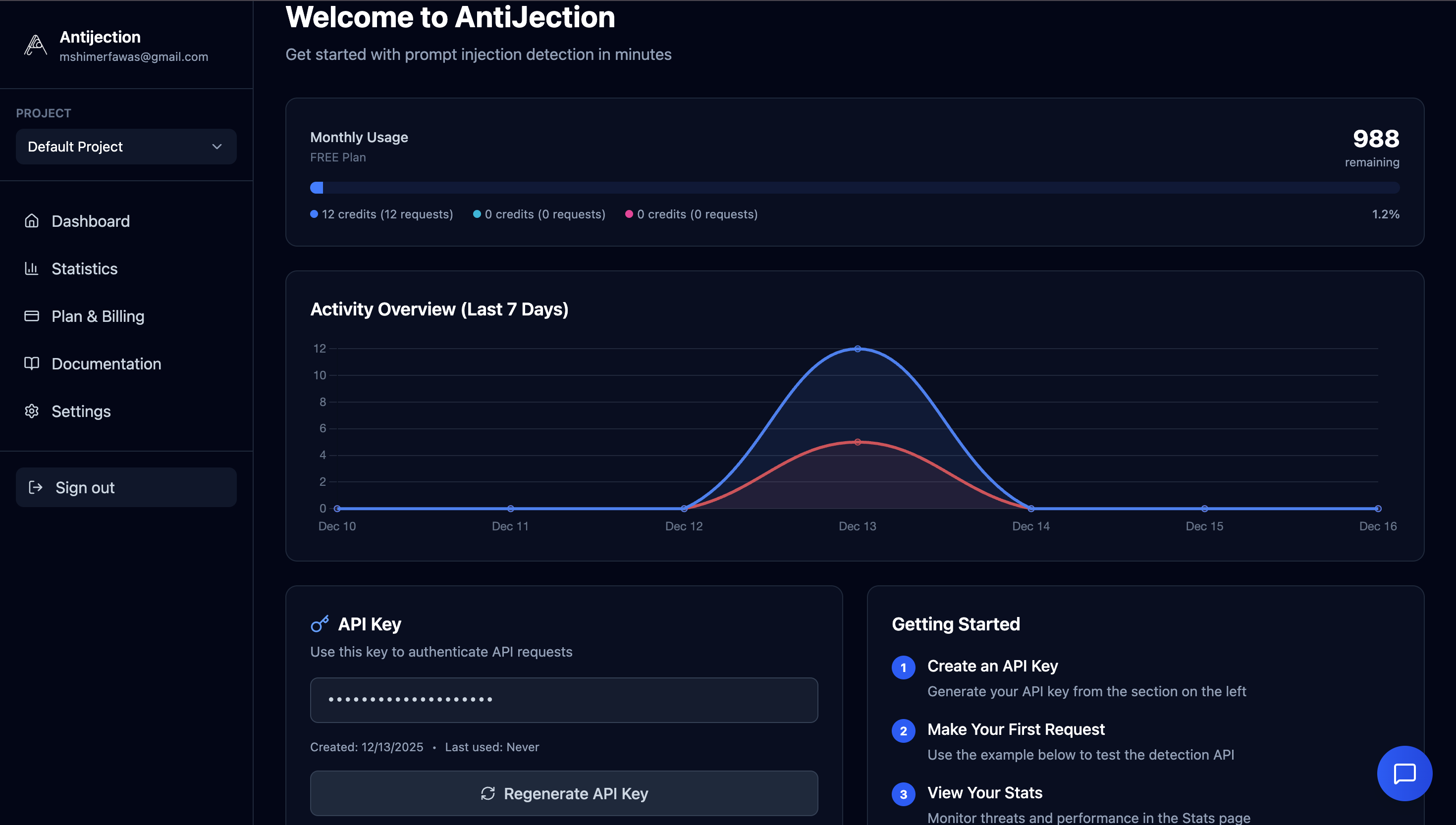 Antijection screenshot 1