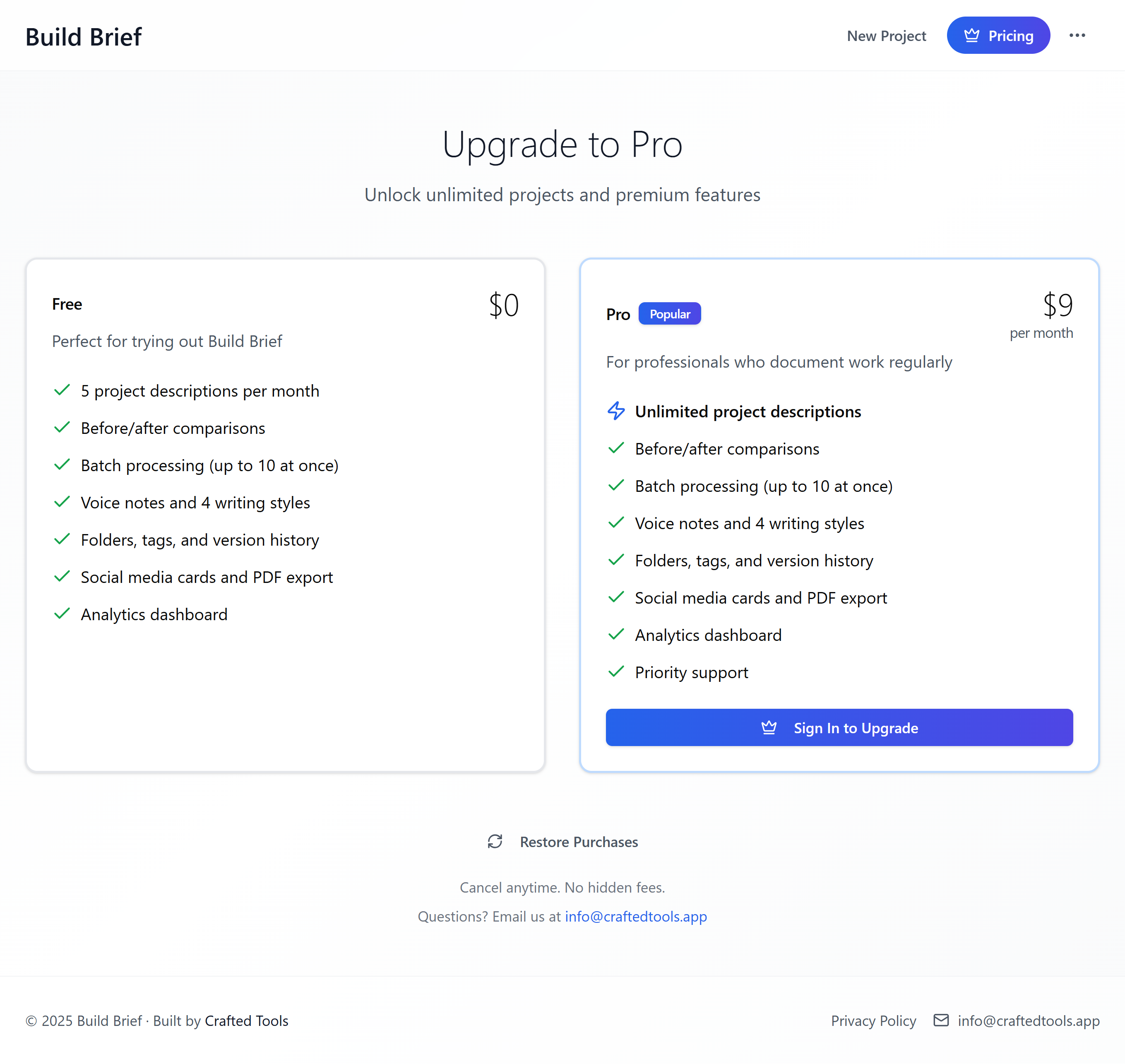 Build Brief screenshot 12