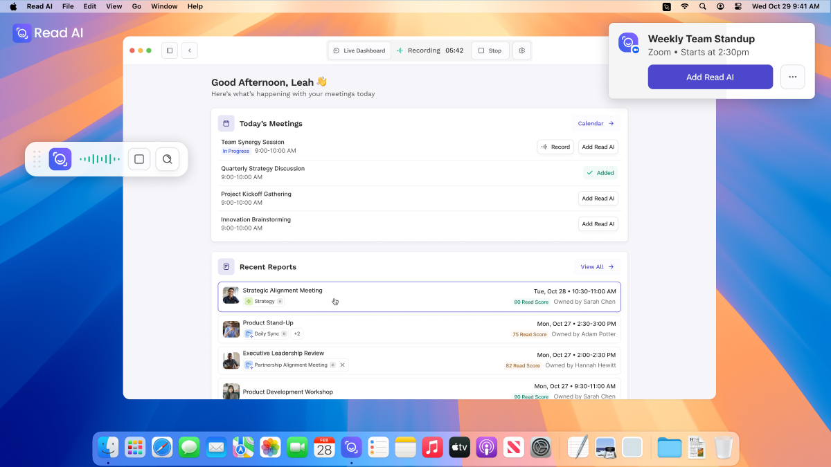 Read AI for Desktop screenshot 1