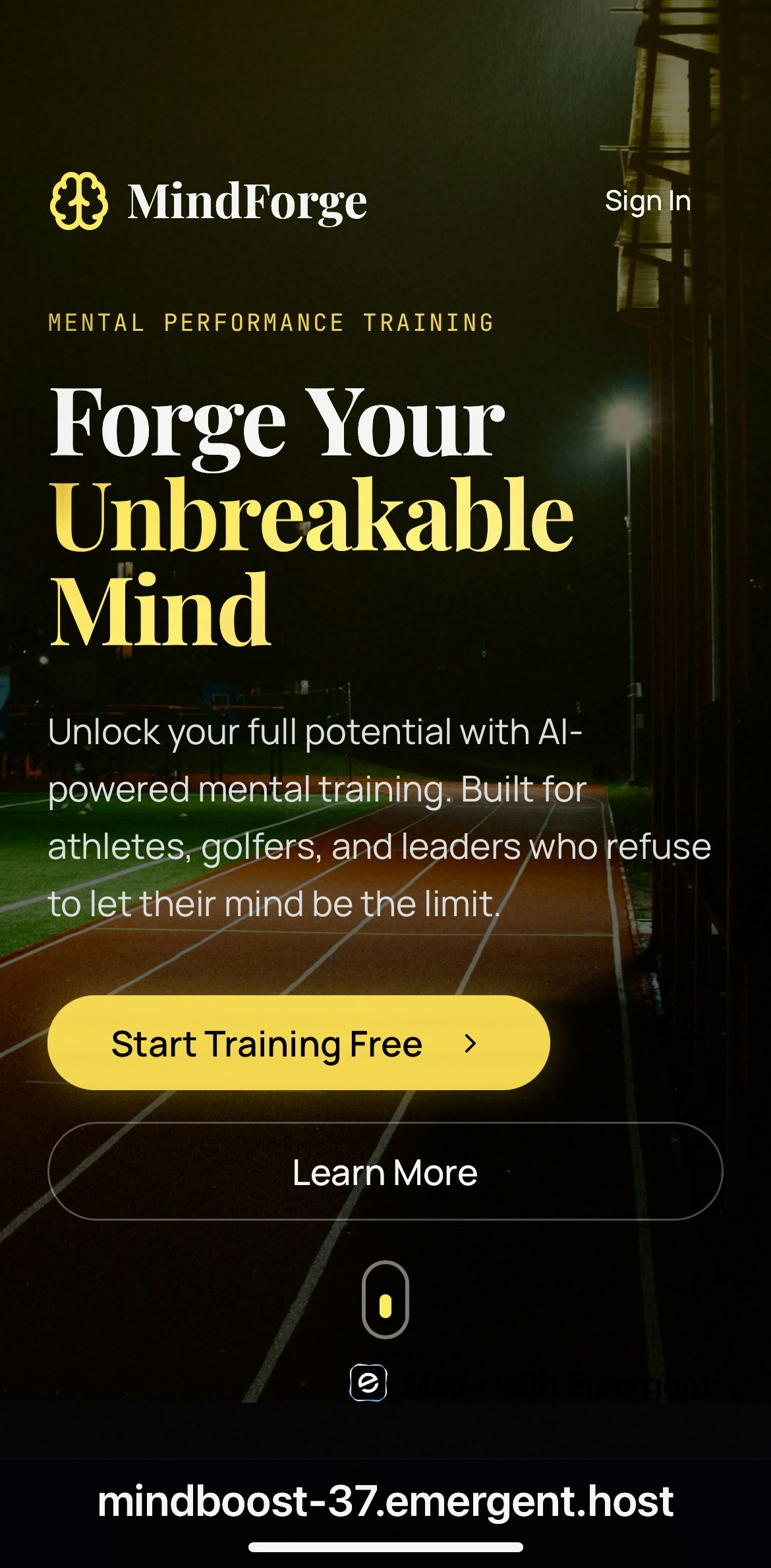Mental Performance Training screenshot 1