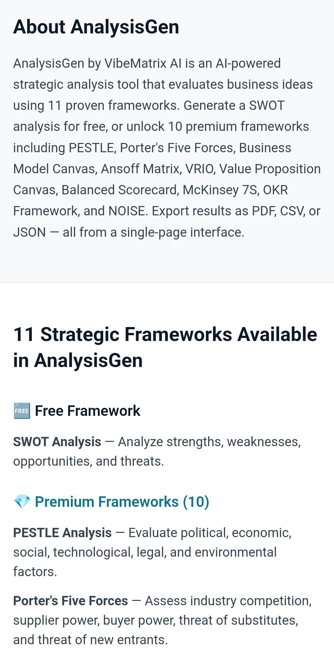 AnalysisGen screenshot 3