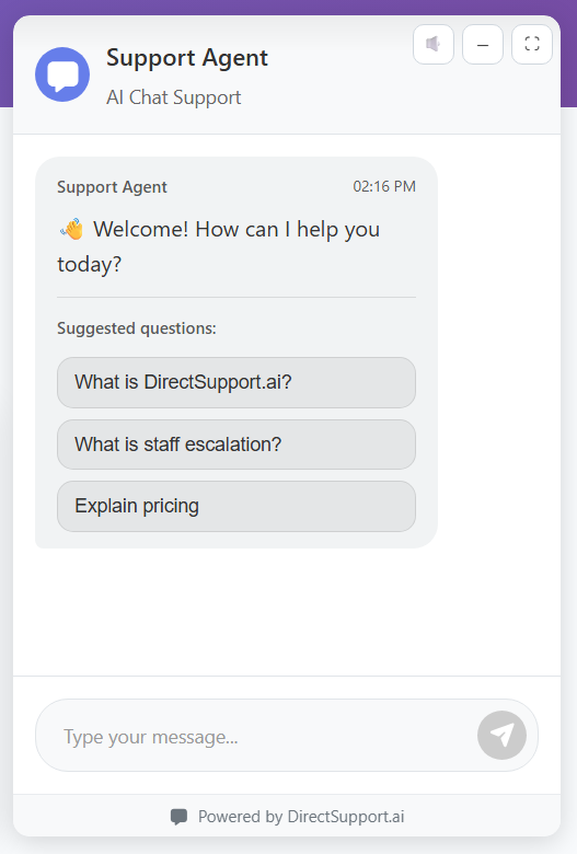 DirectSupport.ai screenshot 1