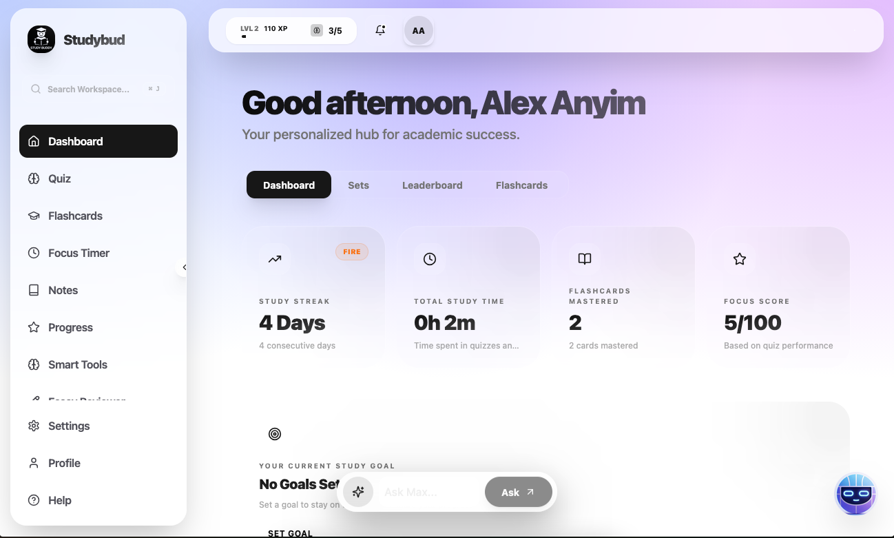 StudyBudAI screenshot 2