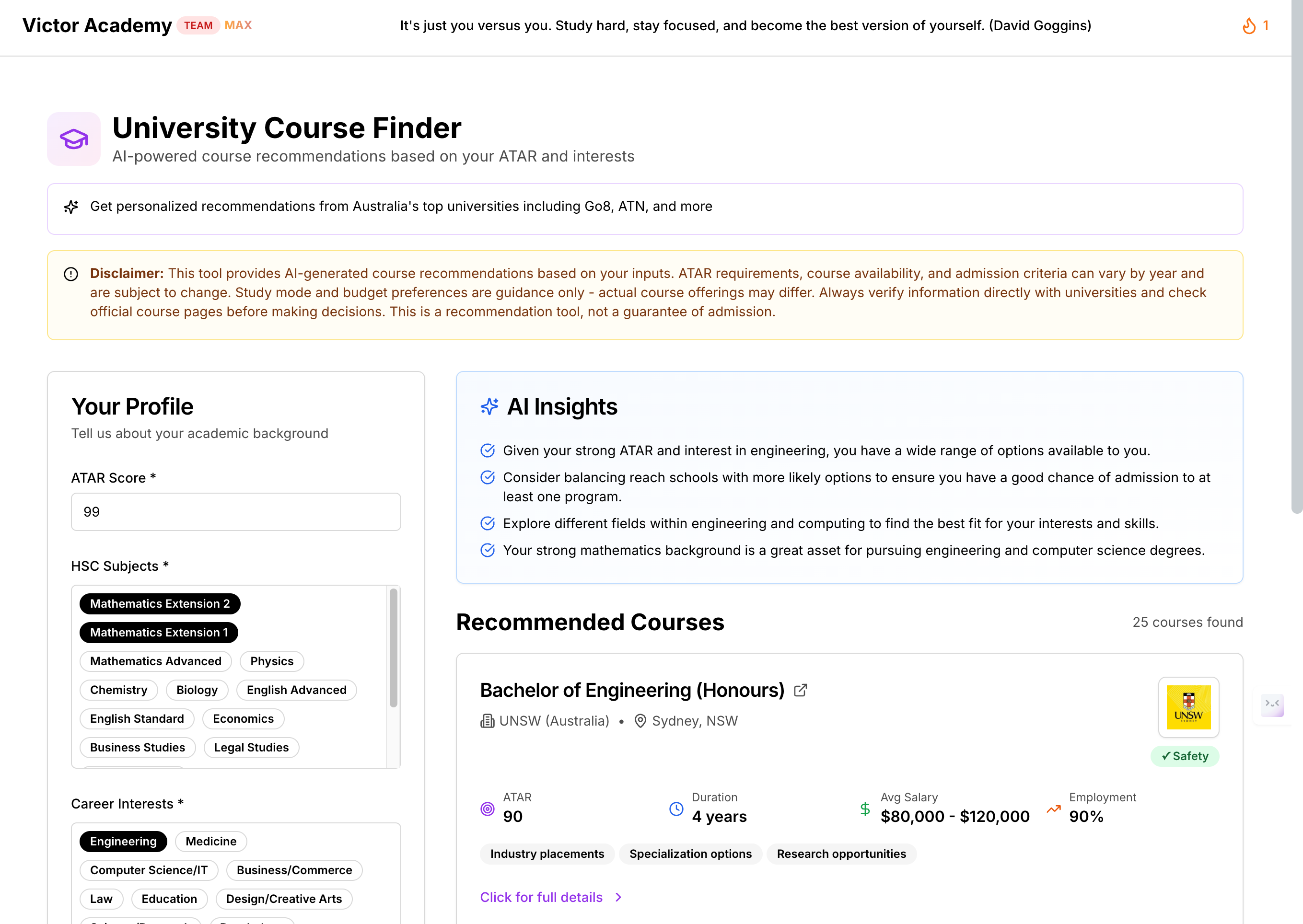 Victor Academy screenshot 1