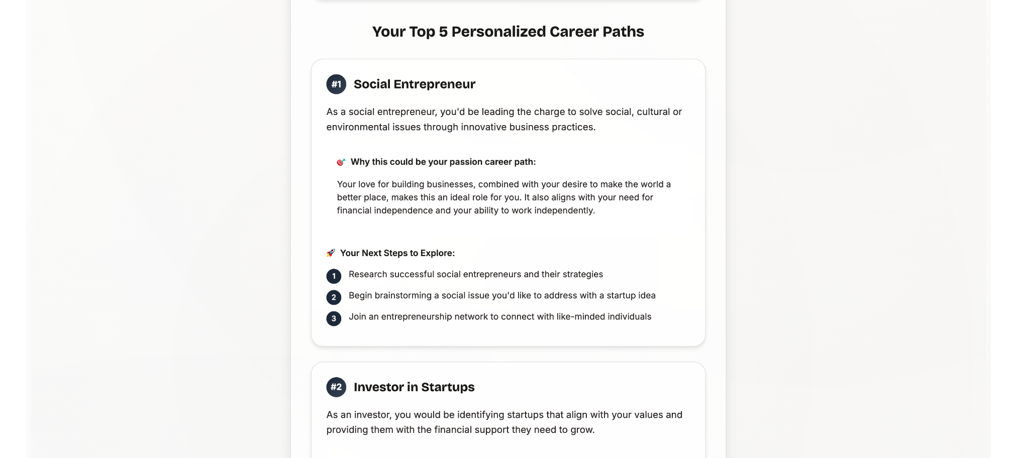 My Passion AI - Career Clarity Tool screenshot 3