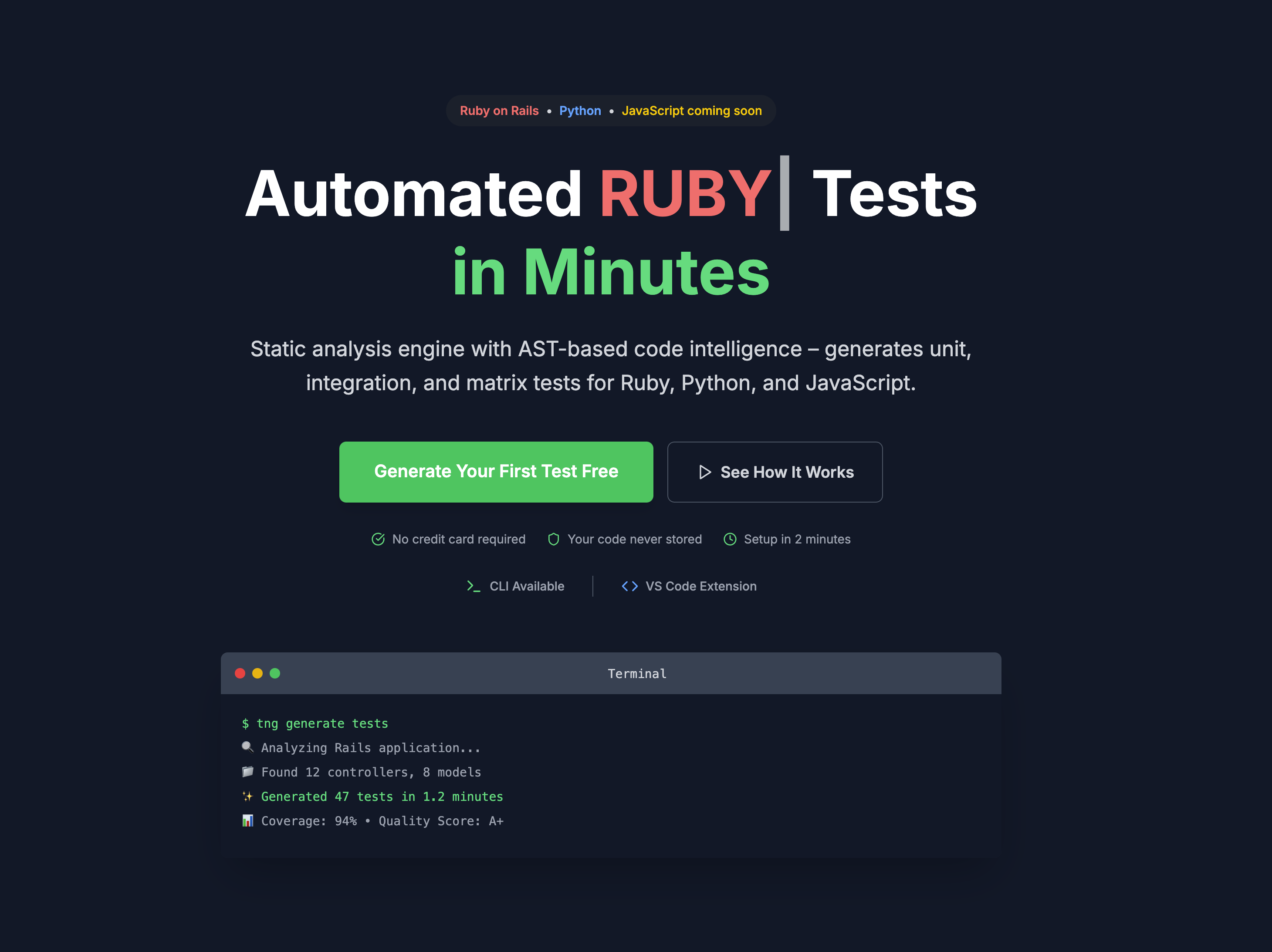 Smart test generation screenshot 6